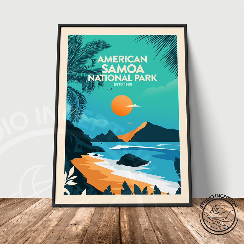 American Samoa National Park Traditional Style Print