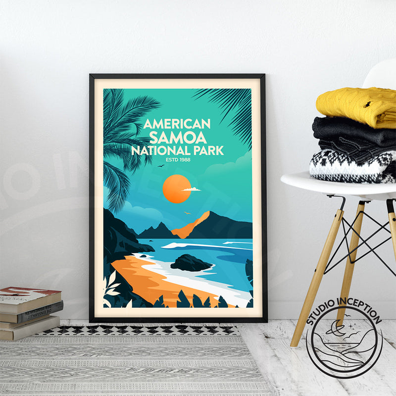 American Samoa National Park Traditional Style Print