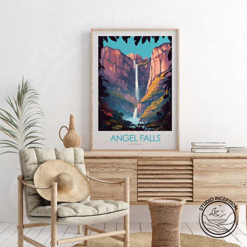 Angel Falls Minimalist Print