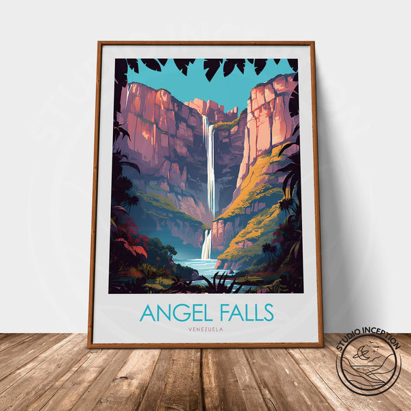 Angel Falls Minimalist Print