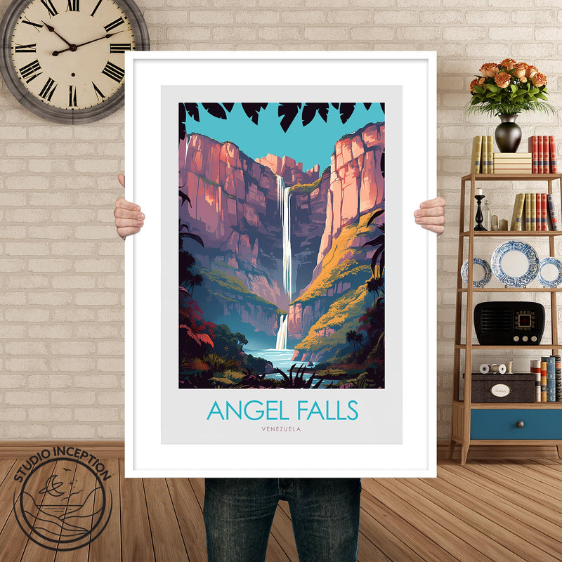 Angel Falls Minimalist Print