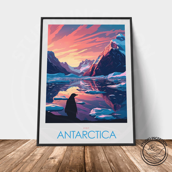 Antarctica Minimalist Print