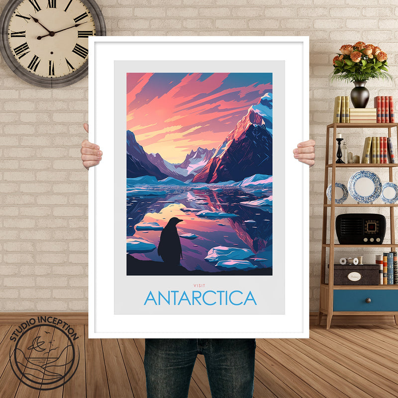 Antarctica Minimalist Print