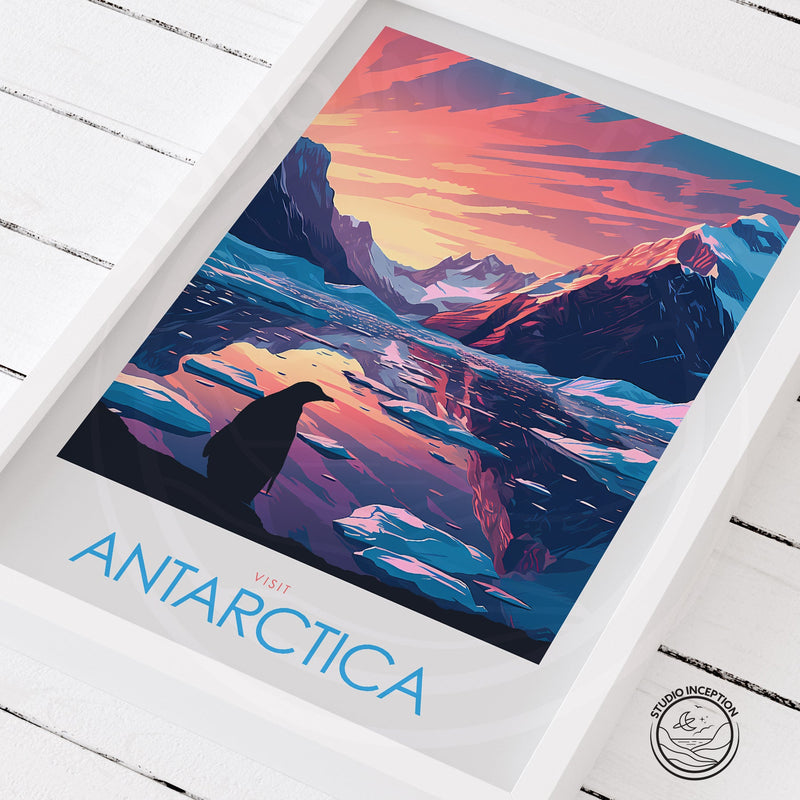 Antarctica Minimalist Print