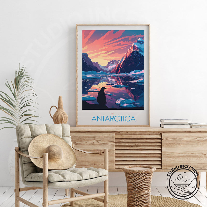 Antarctica Minimalist Print