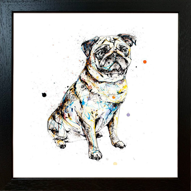 Anticipation - Pug Print with Size and Presentation Options