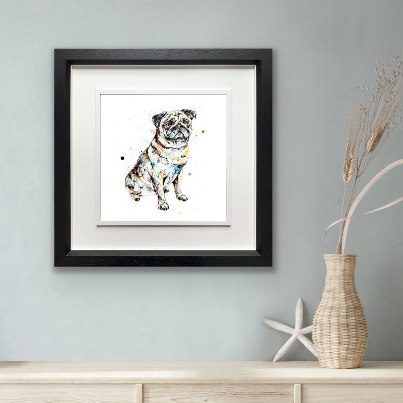 Anticipation - Pug Print with Size and Presentation Options