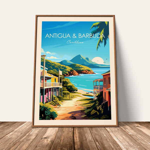 Antigua & Barbuda Traditional Style Print