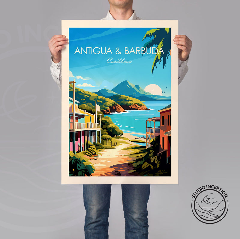 Antigua & Barbuda Traditional Style Print