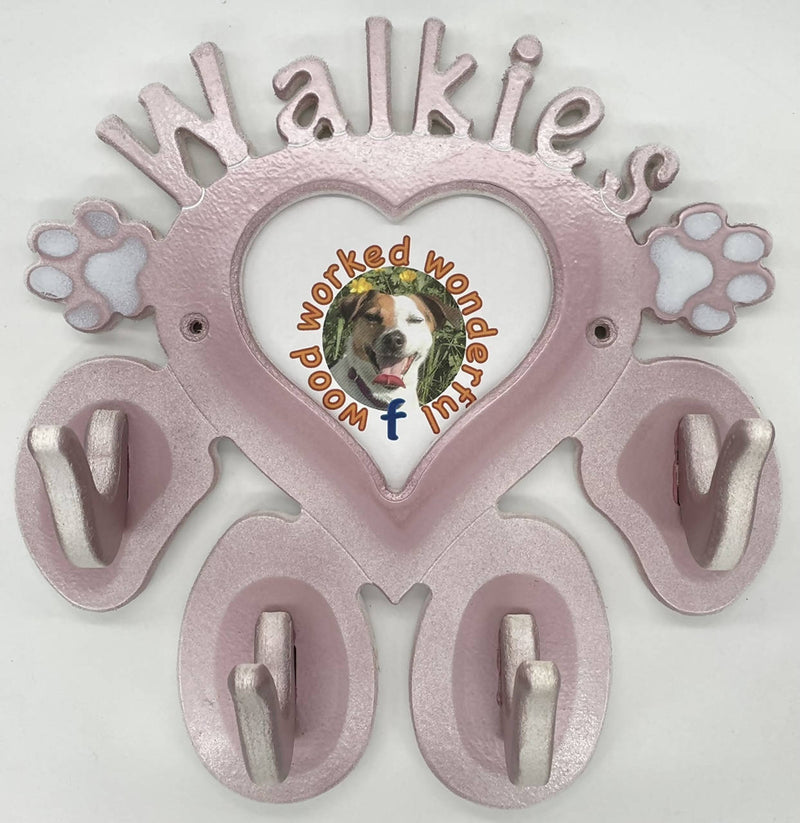 Pet Lead Holder Paw Heart Photo Walkies