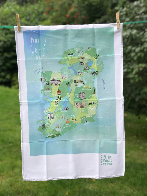 Map of the Homeland Tea Towel