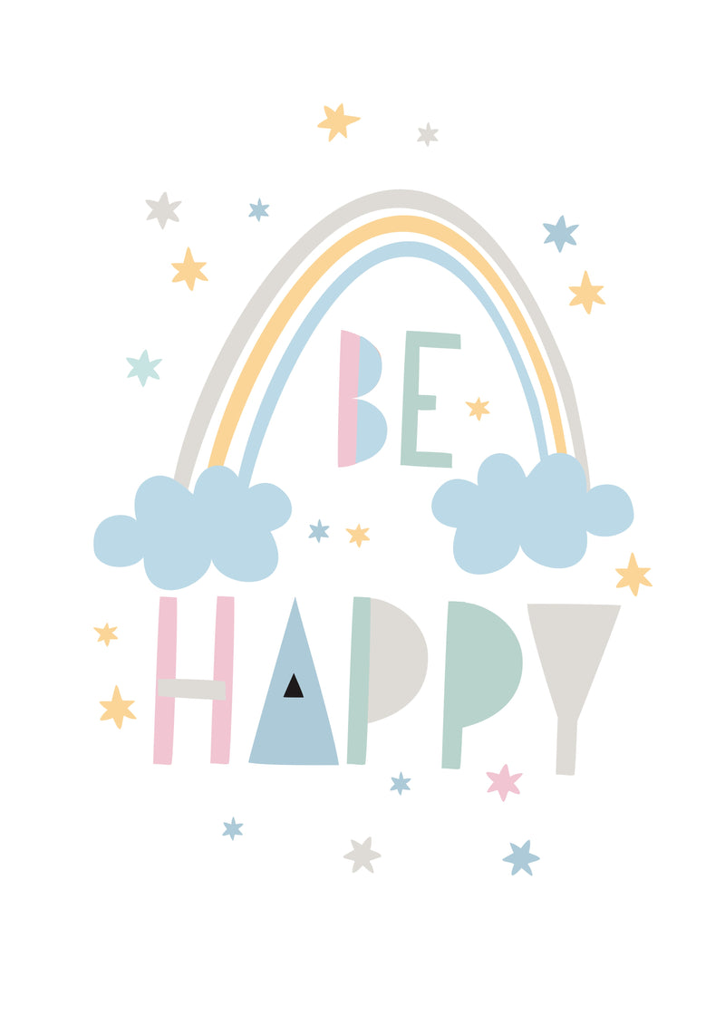 Be Happy Rainbow (Pastel)