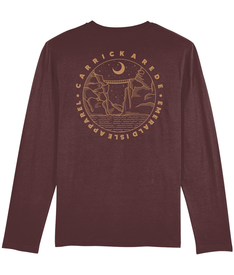 Burgundy Carrick-A-Rede Shuffler Long Sleeve T-Shirt