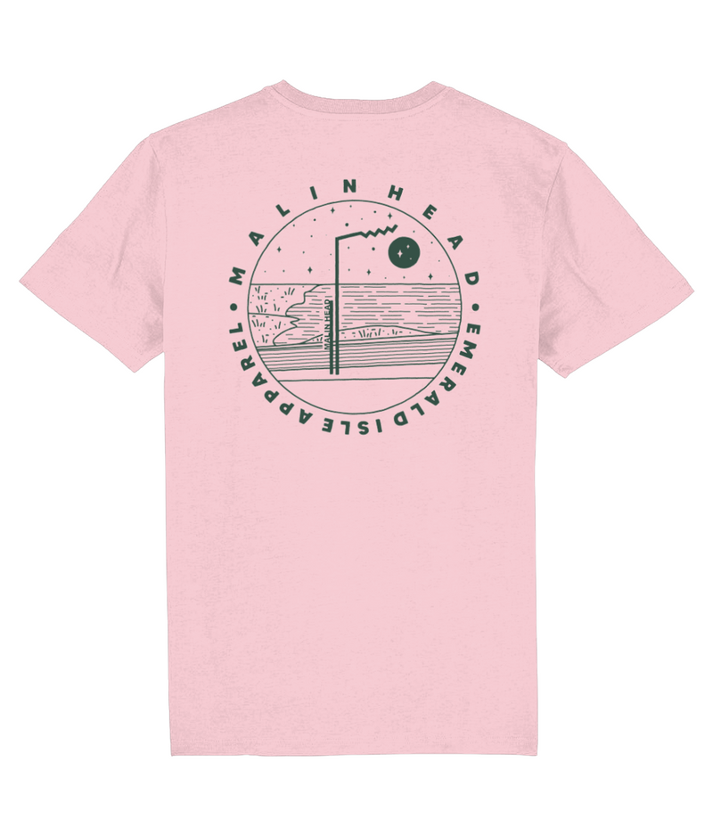 Cotton Pink Malin Head Unisex T-Shirt