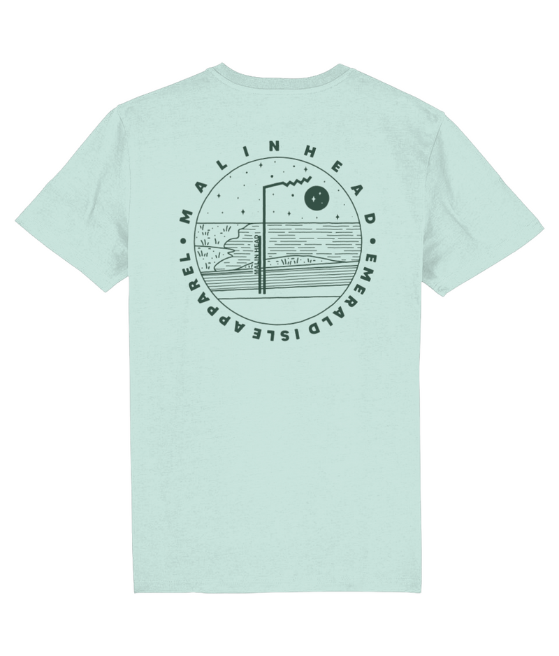 Caribbean Blue Malin Head Unisex T-Shirt