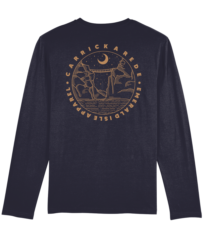 Navy Carrick-A-Rede Shuffler Long Sleeve T-Shirt