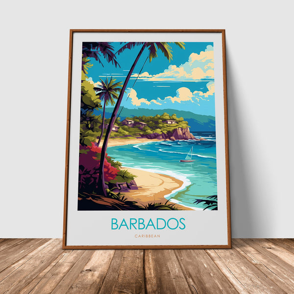 Barbados Minimalist Print