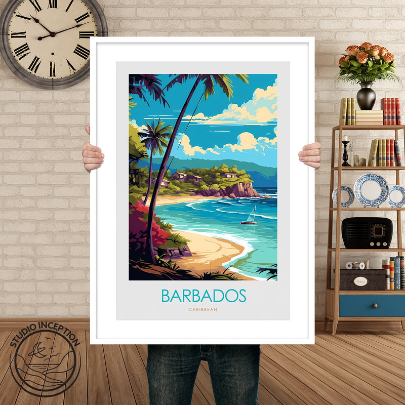 Barbados Minimalist Print