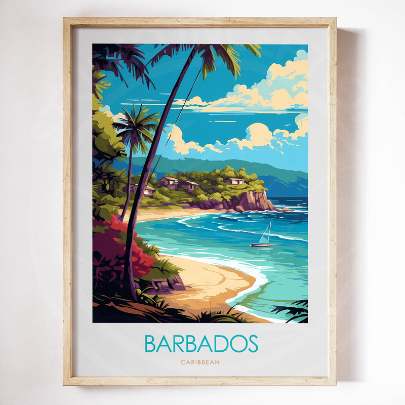 Barbados Minimalist Print