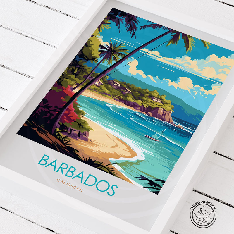 Barbados Minimalist Print