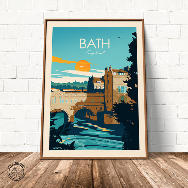 Bath Traditional Style Print