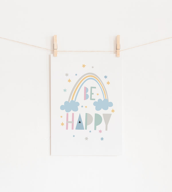 Be Happy Rainbow (Pastel)