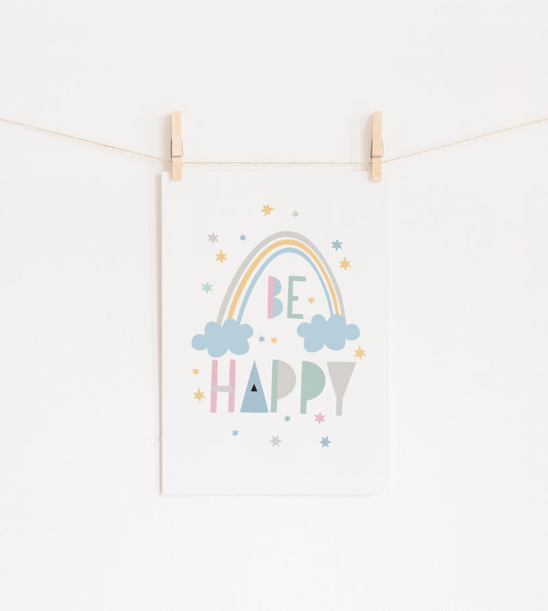 Be Happy Rainbow (Pastel)