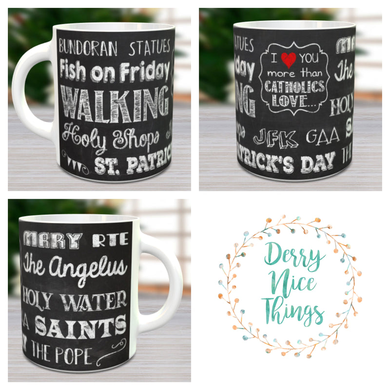 Derry Girls Catholic Blackboard Mug