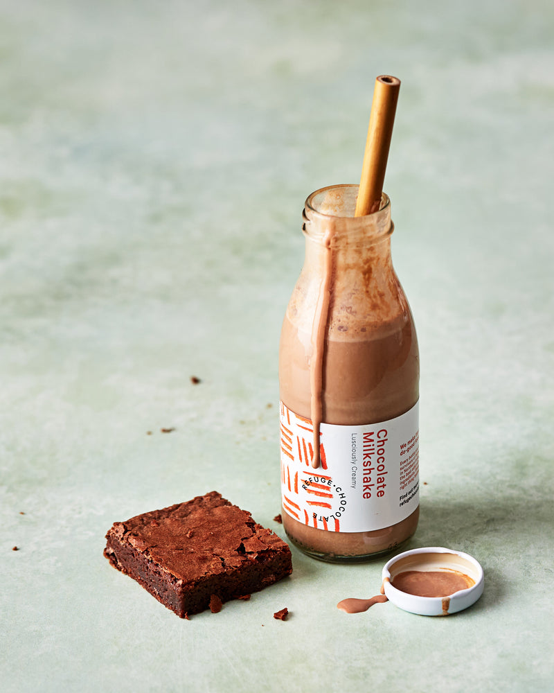 Thick luxurious chocolate milkshake - PICK UP IN PERSON ONLY.  MINIMUM ORDER 4 MILKSHAKES