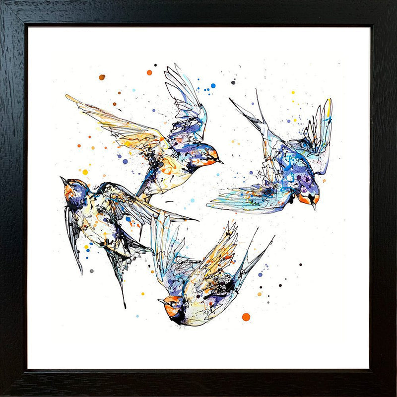 Belonging - Swallows Print with Size and Presentation Options