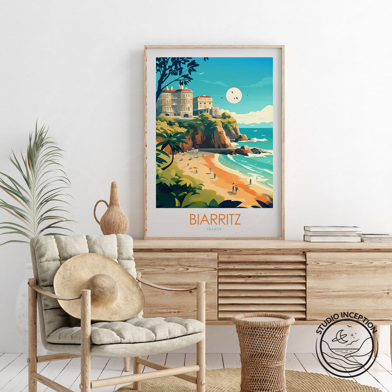 Biarritz Minimalist Print