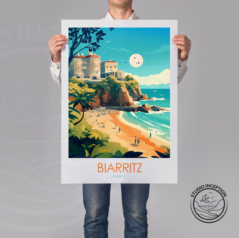 Biarritz Minimalist Print