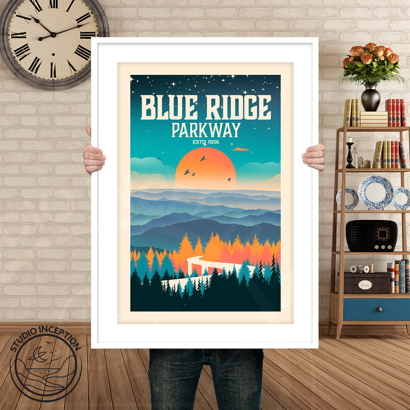 Blue Ridge Parkway Traditional Style Print