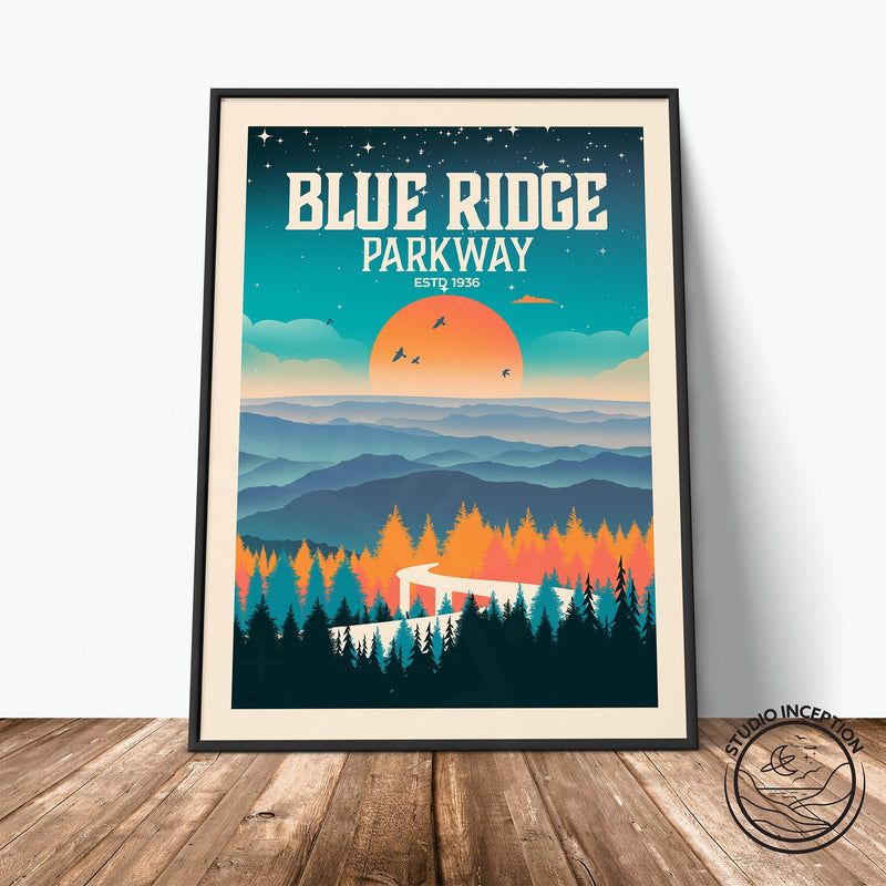 Blue Ridge Parkway Traditional Style Print