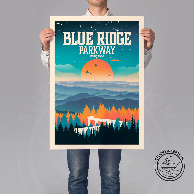 Blue Ridge Parkway Traditional Style Print