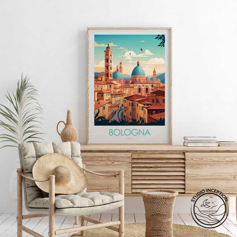 Bologna Italy Minimalist Print