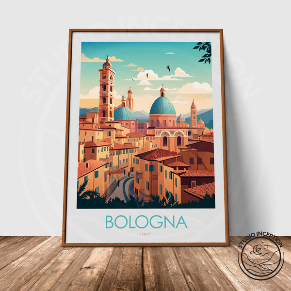Bologna Italy Minimalist Print