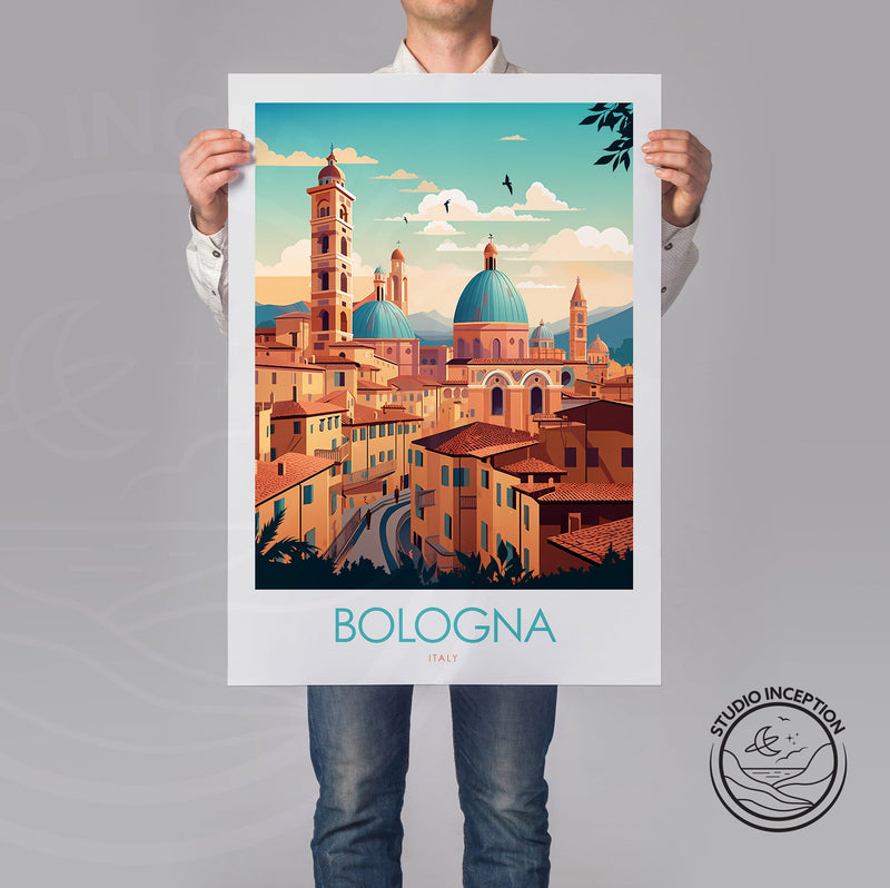 Bologna Italy Minimalist Print