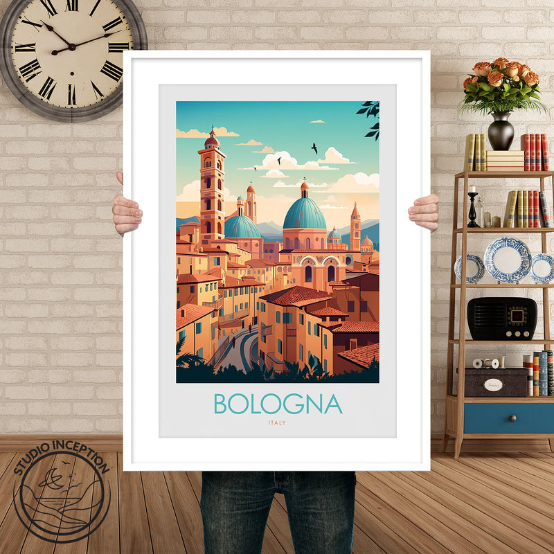 Bologna Italy Minimalist Print