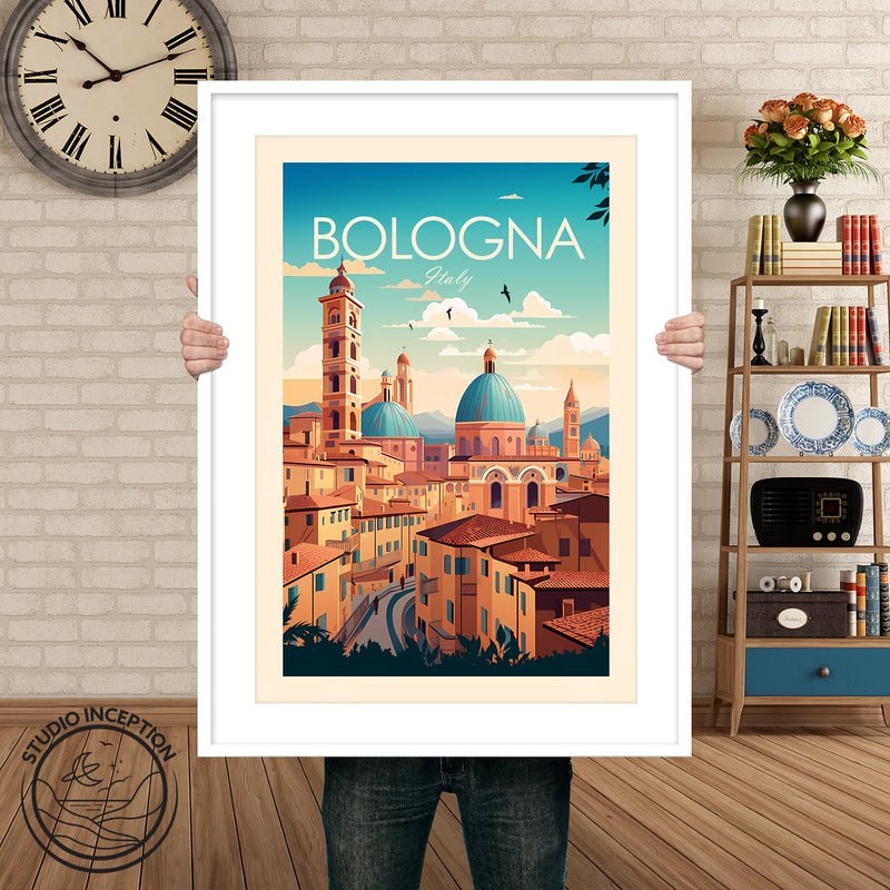 Bologna Italy Traditional Style Print