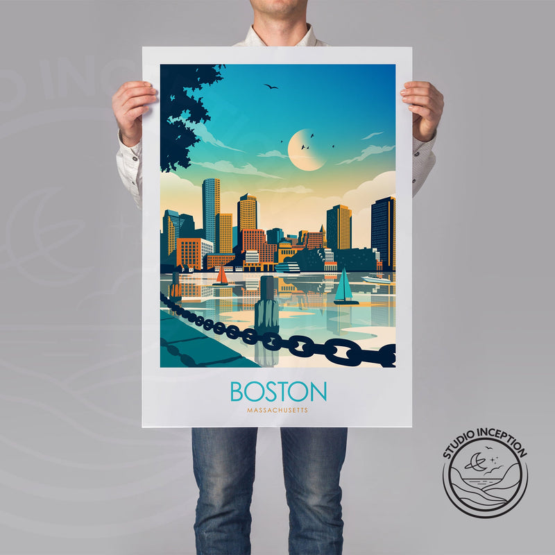 Boston Minimalist Print