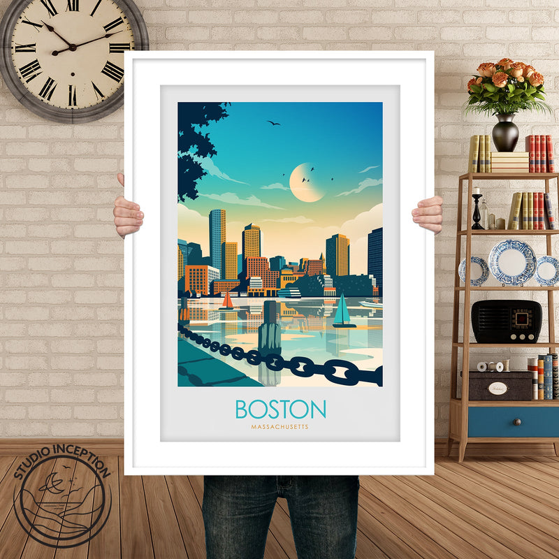 Boston Minimalist Print