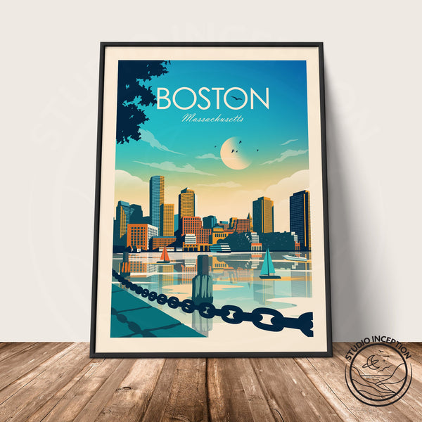 Boston Traditional Style Print