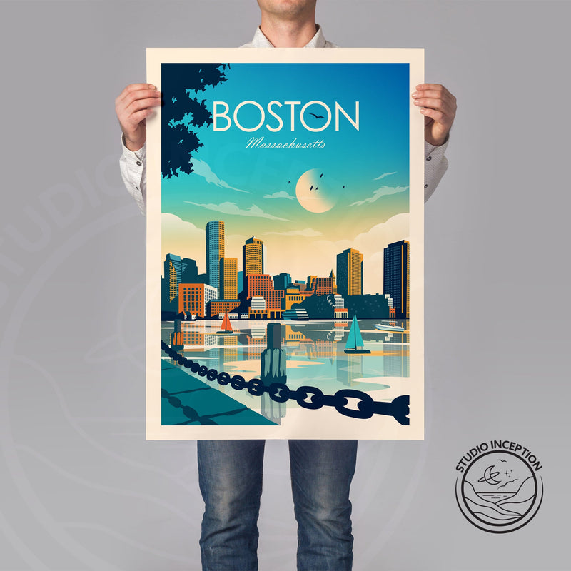 Boston Traditional Style Print