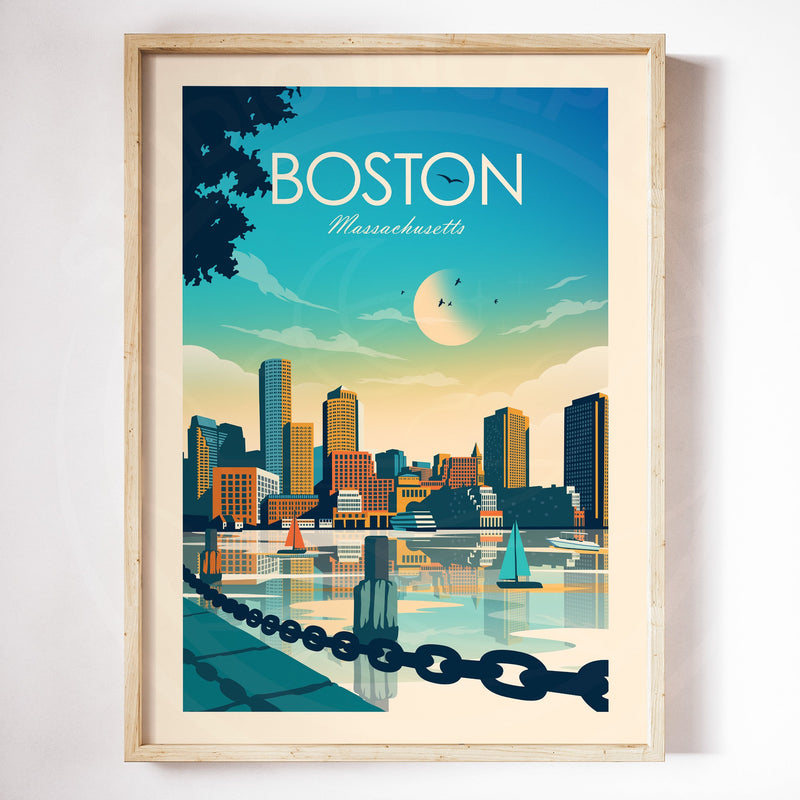 Boston Traditional Style Print