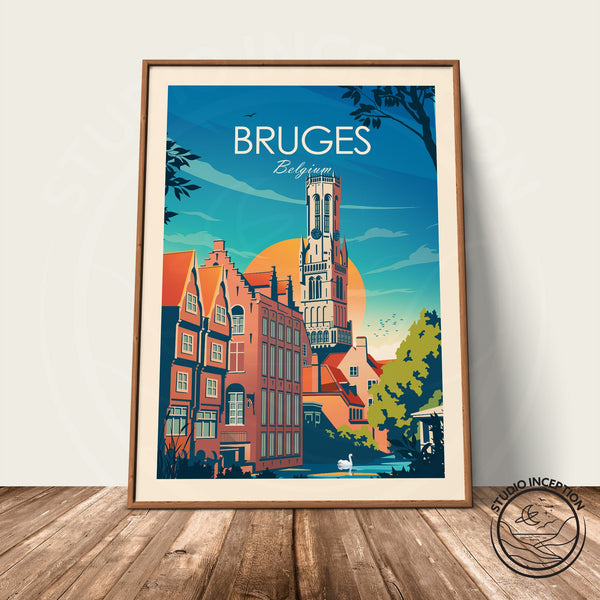 Bruges Traditional Style Print