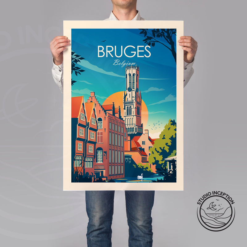 Bruges Traditional Style Print