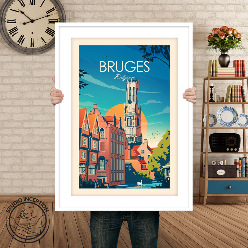 Bruges Traditional Style Print