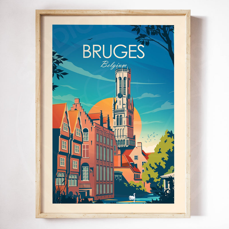 Bruges Traditional Style Print