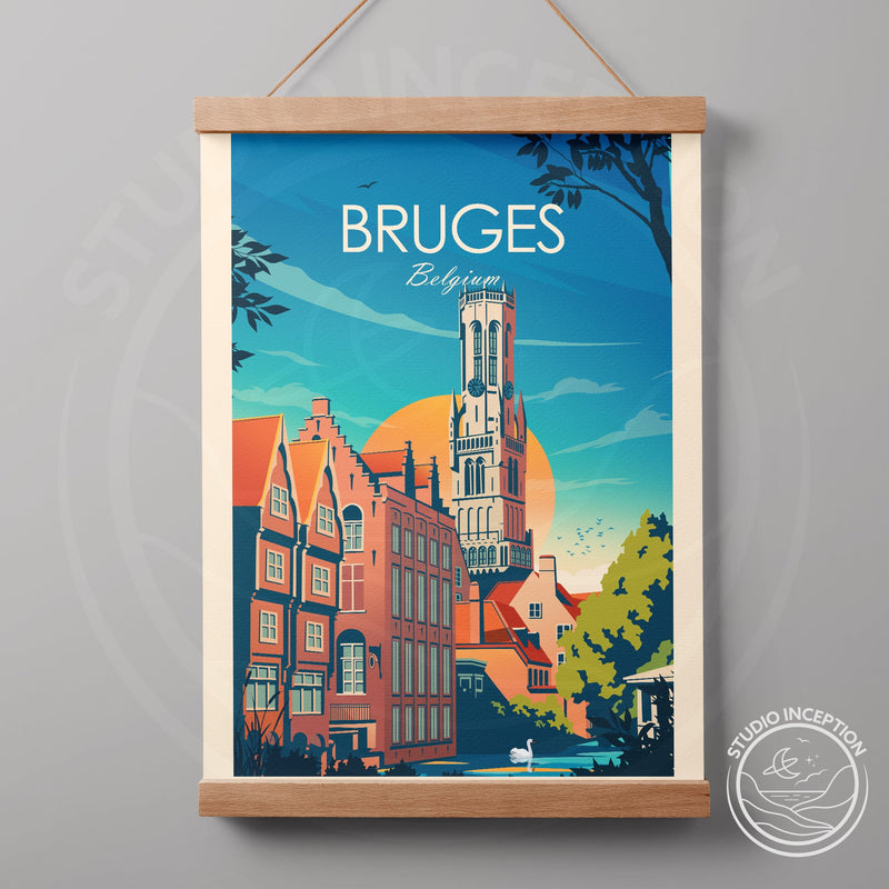 Bruges Traditional Style Print